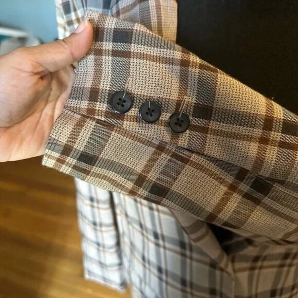 ASOS Design Plaid Brown Blazer – Women’s Small/Medium - Picture 7 of 13